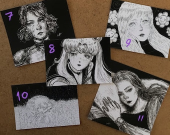 Sticker (1 pcs) - Art Sticker - Gothic Sticker - Dark Art - Laptop Sticker - Opaque Sticker - Transparent Sticker