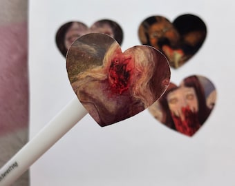 Sticker Pack (4 pcs) - Art Sticker - Gothic Sticker - Dark Art - Laptop Sticker - Horror Sticker - Macabre Sticker - Gore Sticker Halloween