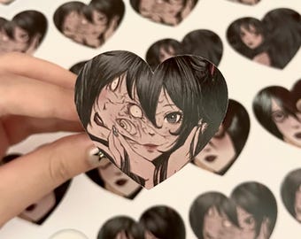 Sticker Pack (3 pcs) - Art Sticker - Gothic Sticker - Junji Ito - Laptop Sticker - Horror Sticker - Tomie - Hatsune Miku - Uzumaki