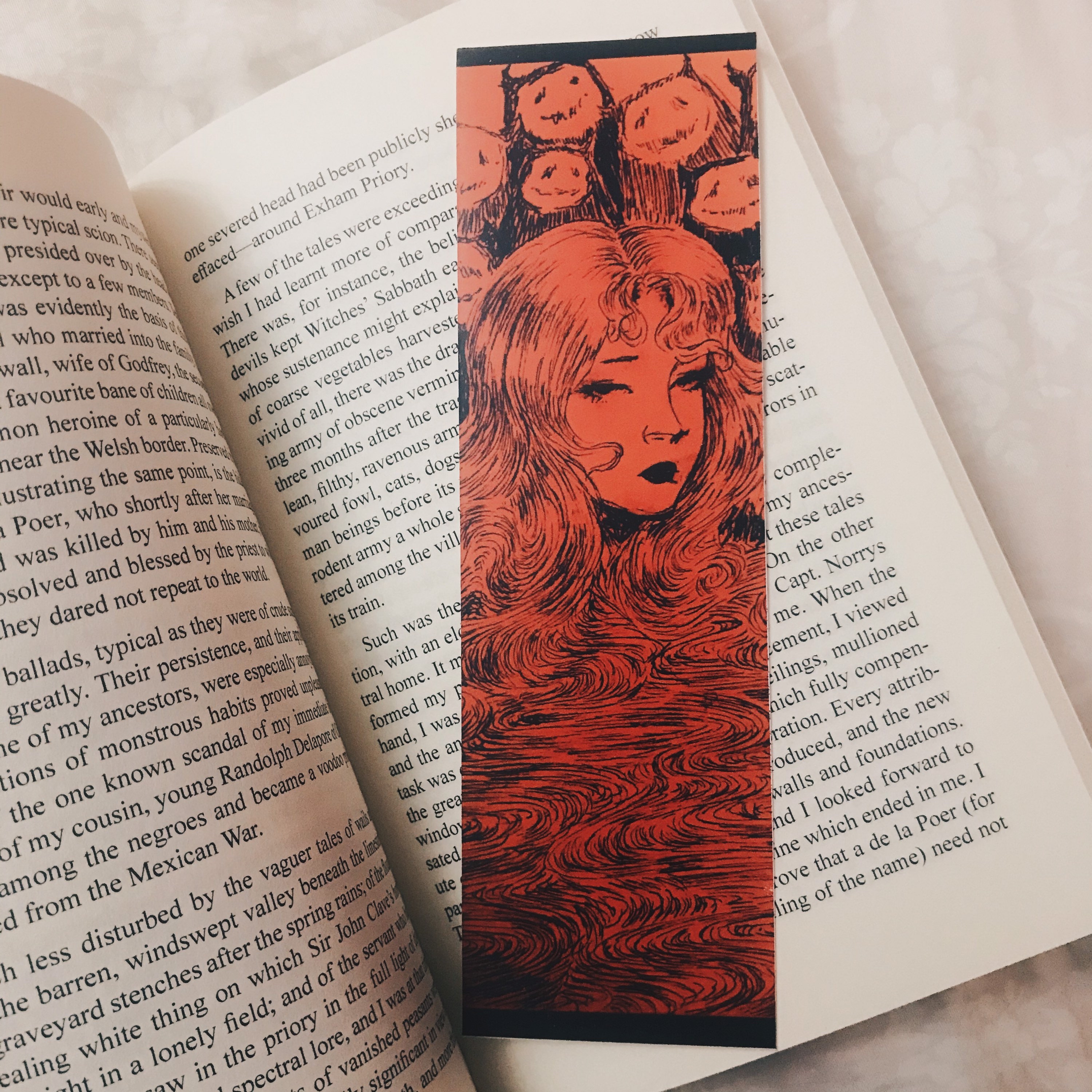Bookmark - Creepy Bookmark - Vintage Bookmark - Dark Art - Illustrated ...
