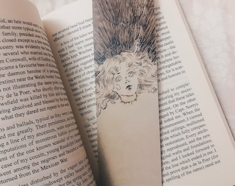 Bookmark - Creepy Bookmark - Vintage Bookmark - Dark Art - Illustrated Bookmarks