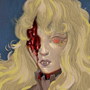 Vampire Print - 11.7 x 8.3 inch - Wall Art - Home Decor - Bedroom Decor - Vintage Print - Macabre Print - Dark Art - Gothic Art - Gore