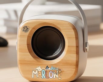 Eco Bluetooth Speaker Bamboo & Wheat Straw – Portable Wireless Speaker 3W, Sustainable Design, USB Rechargeable