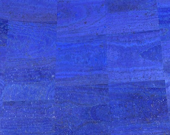 Royal Blue Natural Cork Fabric, Crafts & Sewing, 19.68"x26.77"