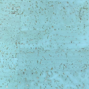 Baby blue Cork Fabric /Portuguese Cork Leather