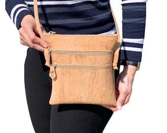 Cork Cross-body bag,Cork Handbag , Cork Shoulder Bag, Vegan Handbag, Natural Materials, Ecological Handbag, Cork Shoulder Bag