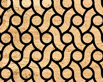 Tejido de corcho trenzado, cuero natural para manualidades