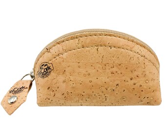 Cork coin purse holder, small cork coin  purse, reusable, washable, ecological