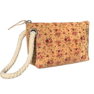 Bolso cosmético de corcho, Estuche de maquillaje de corcho natural, Soporte cosmético de corcho, Neceser de corcho, Regalo ideal