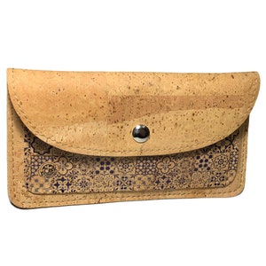 Carteira de Cortiça para Mulher / Carteira de Cortiça Natural / Carteira de Cortiça Fashion / Presente para Mulher / Carteira colorida em Cortiça