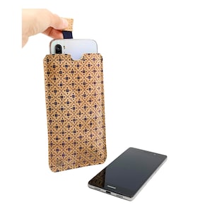Telefoonhoesje, Bescherm uw telefoon, smartphone, met deze innovatieve, beschermende hoes, handgemaakt, natuurlijke kurk, ecologisch, wasbaar, biologisch
