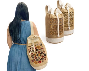 Handmade Jute backpack Handmade Jute Backpack - Etsy main image 4