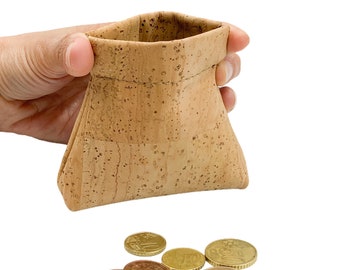 Genuine cork coin purse, eco coin purse, don't lose your coins