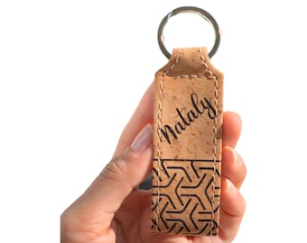 CUSTOM CORK KEYCHAIN