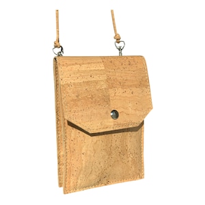 Korktasche / Ideale Korktasche für Ihre Ausweisdokumente und Telefon / Kork Dokumententasche