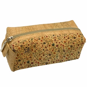 Cork Vegan makeup Bag, Case Cosmetics, Toiletry Bag 100% Portuguese PC302