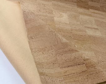 Natural Cork Fabric, Ecological Leather for Sewing, Bags & Purse