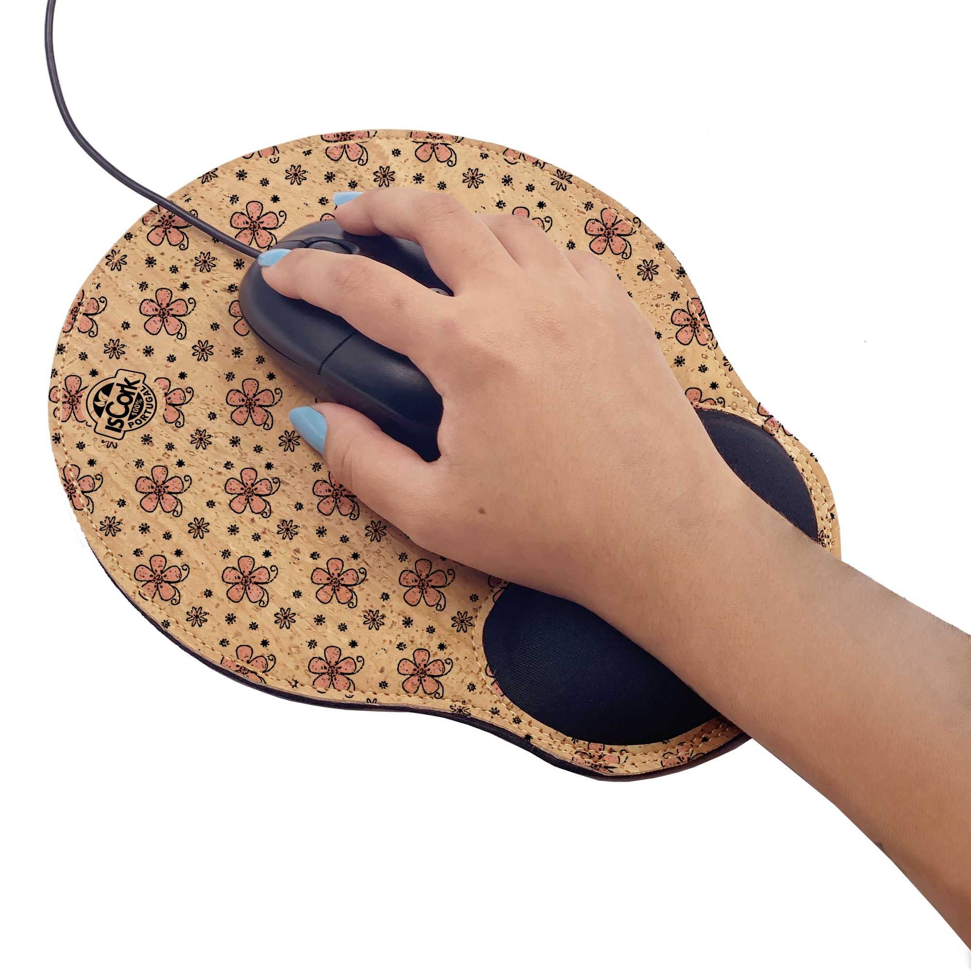 Ergonomic Mouse Pad Ergonomic Cork Mouse Pad Personalized Etsy UK