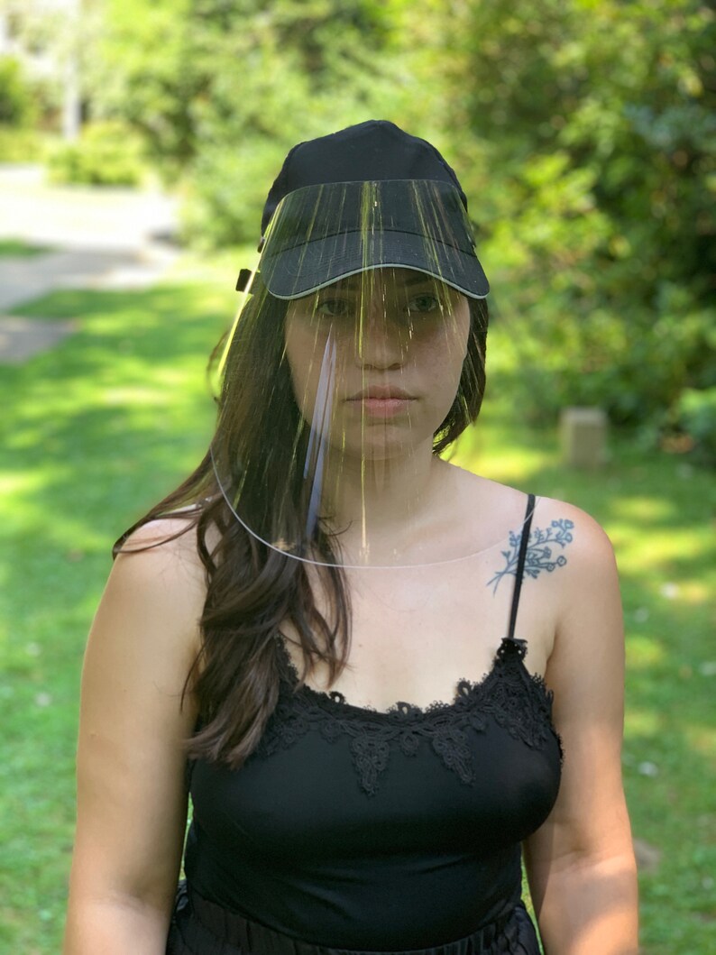 Facial Shield hat with visor for protection Male Female Adjustable V103