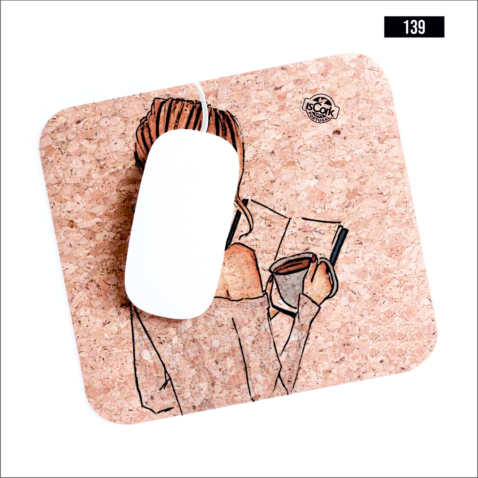 Cork Mouse Pad / Personalized Mouse Pad / Personalized Gift / Etsy