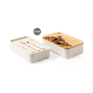 Personalized Bamboo lunch box / Eco-friendly lunch box / Double bamboo lunch box / office food container / food container / BPA free