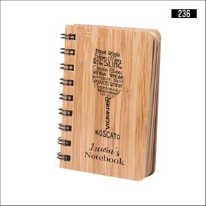 Notizbuch aus Holz, Notizbuch, kleines Notizbuch