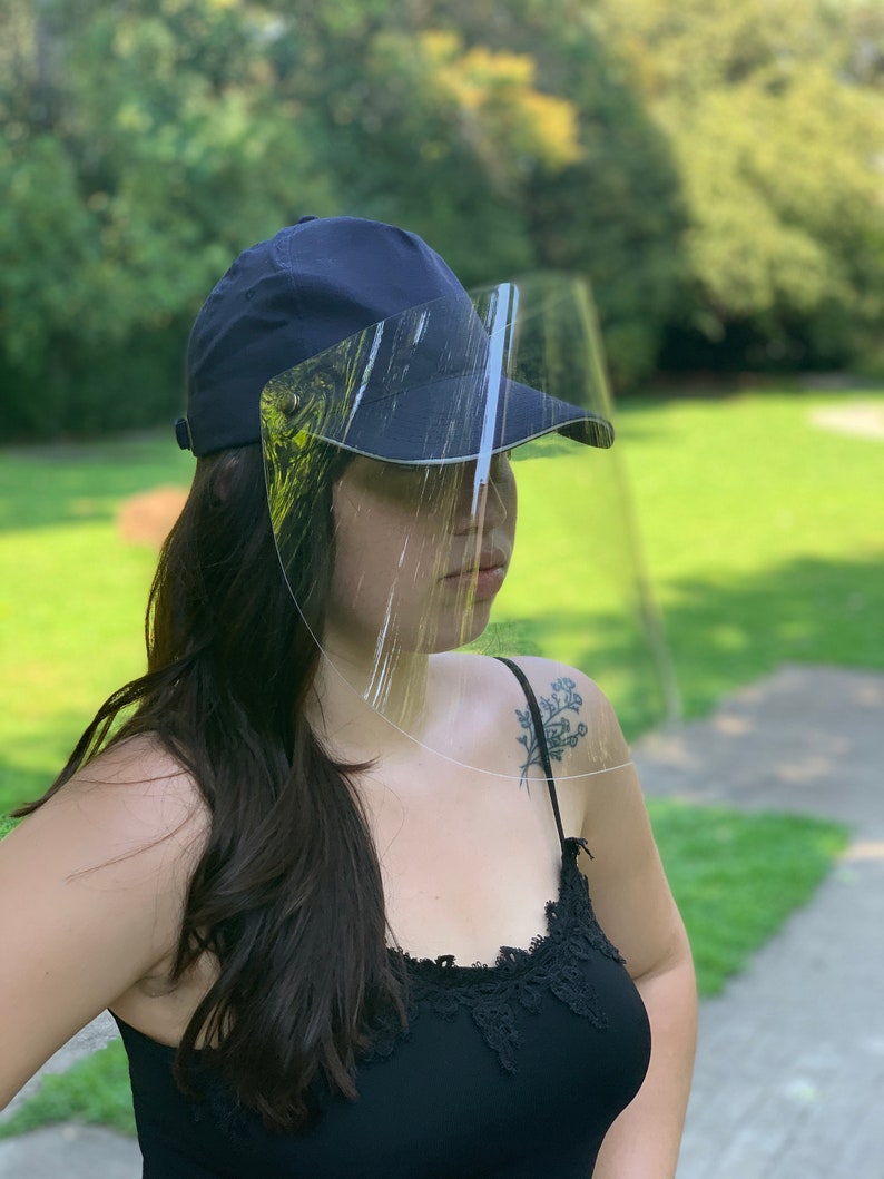 Facial Shield hat with visor for protection Male Female Adjustable V103