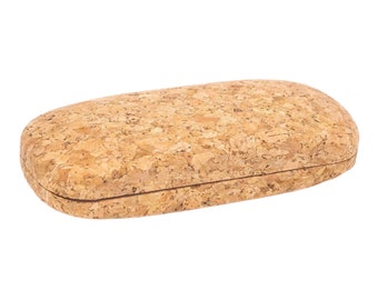 Rigid Cork Glasses Case, Hard Glasses Case, Vegan Glasses Case, Cork Sunglasses Case,