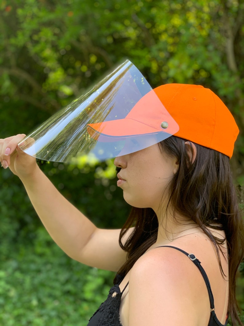 Facial Shield hat with visor for protection Male Female Adjustable V103