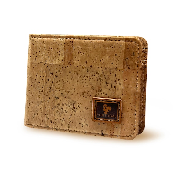 Cartera de corcho ecológica para hombre: organizador