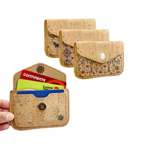 Kurkkaarthouder, creditcard, identiteitskaart, portemonnee, milieuvriendelijke kaarthouder