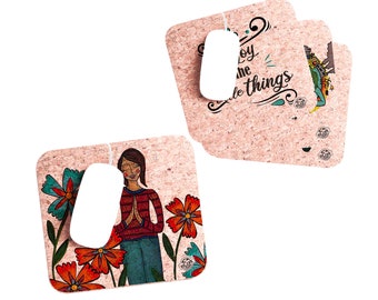 Personalized Cork Mouse Pad, Eco-Friendly Vegan Mousepad