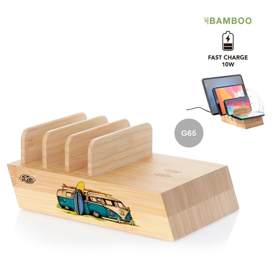Bambus-Ladegert fr mehrere Gerte, umweltfreundliche kabellose Ladestation  - Etsy.de