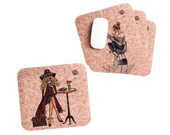 Personalized Cork Mouse Pad | Eco-Friendly, Vegan Mousepad