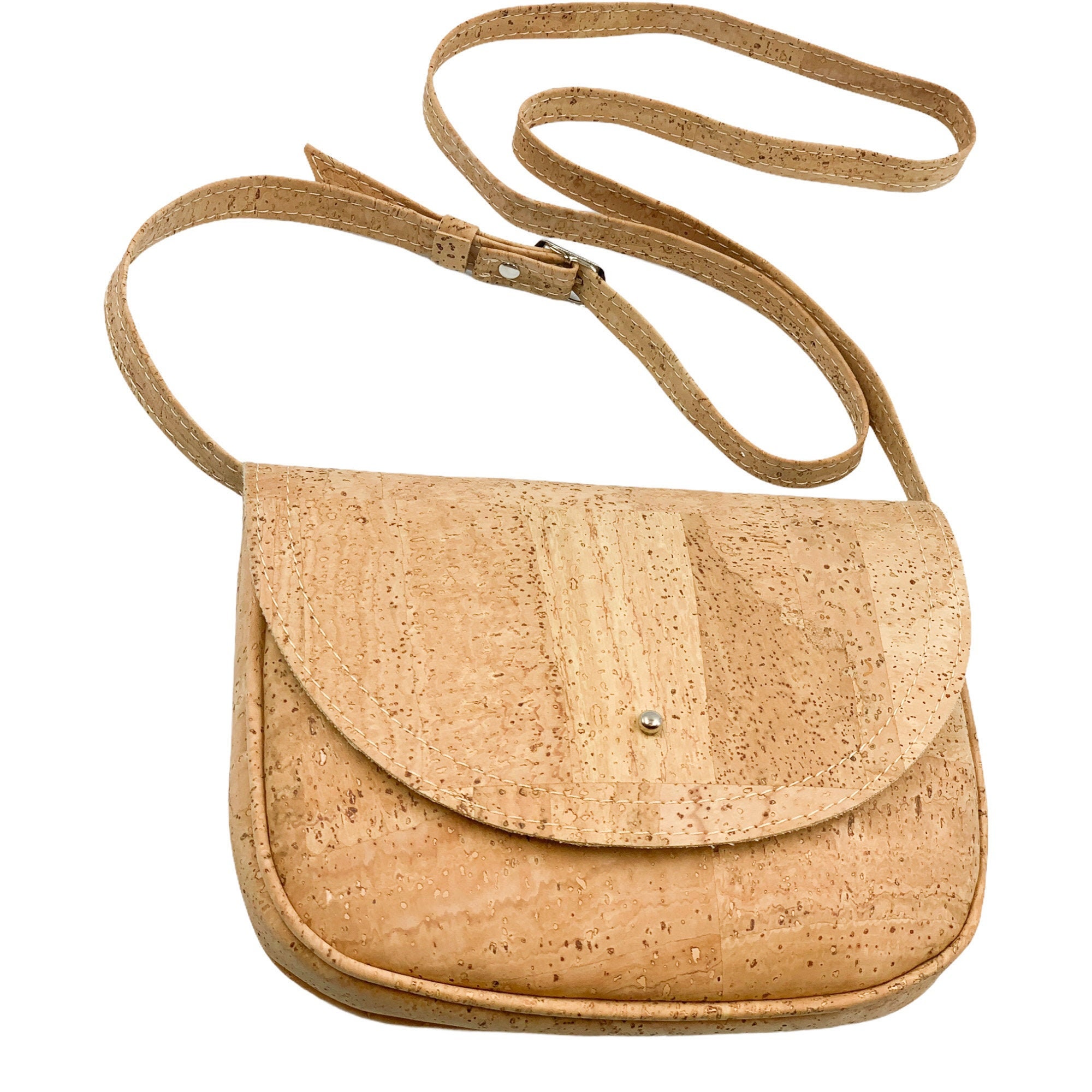 SIMARU Portatabacco Borsello In Robusto Sughero/cuoio Di Sughero E Tessuto Di Cotone Organico, Disegnato In Modo Geniale E Innovativo Con Vano Per Accendino, Filtri E Cartine (Antracite & Beige