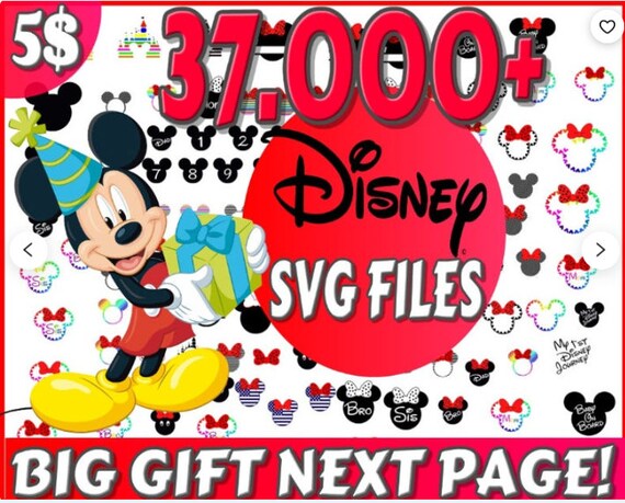 Download 37k Disney Svg Bundle Clipart Svg Cut Svg Files Mickey Etsy PSD Mockup Templates