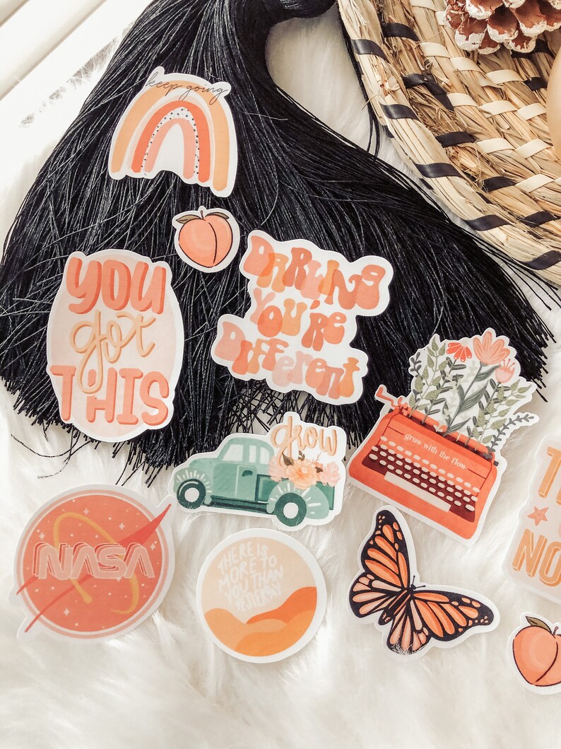 CUSTOM Mini Sticker Bundle neutral stickers pack cute Etsy