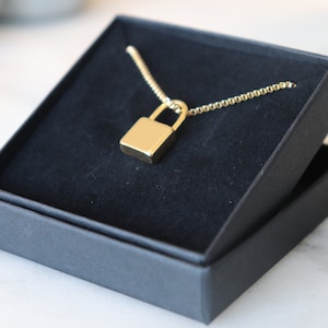 Collana lucchetto d&#39;oro