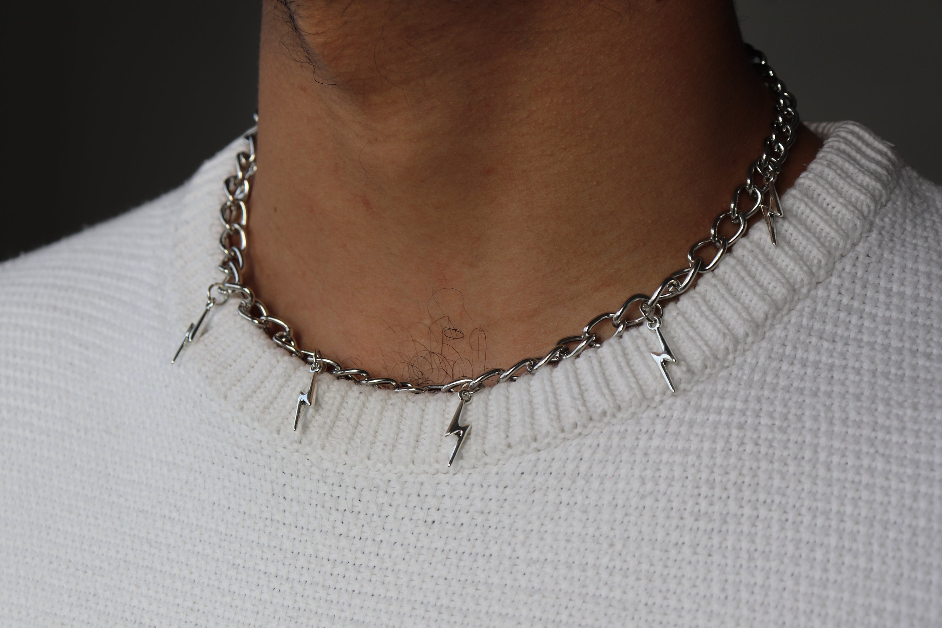Lightning choker necklace deals