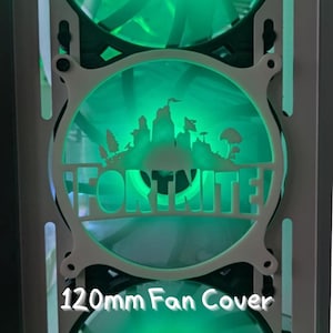 Fnite - Grille/housse pour ventilateur d'ordinateur de jeu - Conception personnalisée et impression 3D - Taille de ventilateur 120 mm