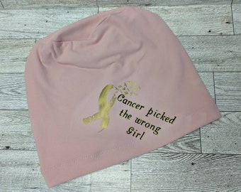 Chemo Headwear, Chemo cap custom,Cancer hat,chemo cap,slouchy beanie