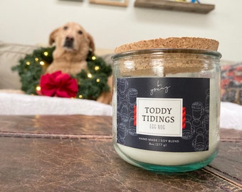 Toddy Tidings scented candle | egg nog candle | nutmeg candle | small batch candles