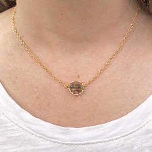 Tourmaline planet necklace | unique beaded necklace | handmade jewelry