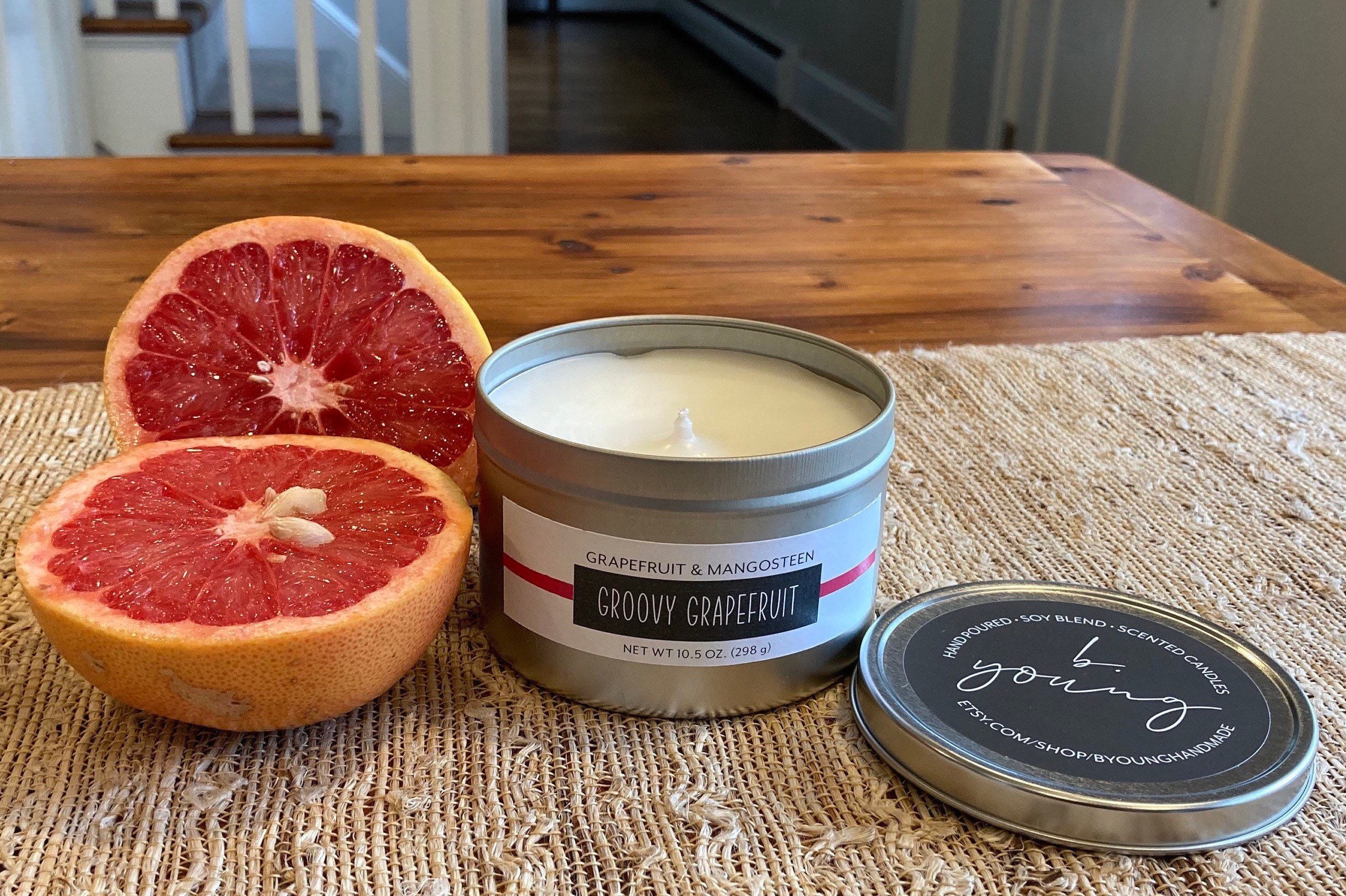 Groovy Grapefruit scented candle grapefruit candle soy Etsy