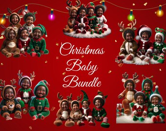 Christmas Baby PNG Bundle