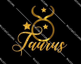 Taurus Star Sign Zodiac SVG / PNG Cut File