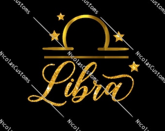 Libra Star Sign Zodiac SVG / PNG Cut File