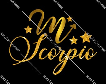Scorpio Star Sign Zodiac SVG / PNG Cut File