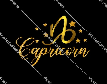 Capricorn Star Sign Zodiac SVG / PNG Cut File