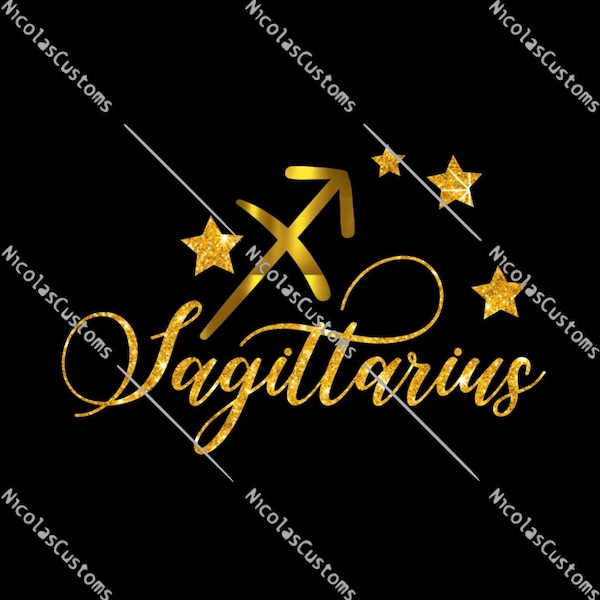 Sagittarius Star Sign Zodiac SVG / PNG Cut File